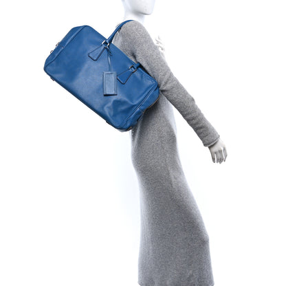 Prada Saffiano Briefcase Cobalto 2 of 10