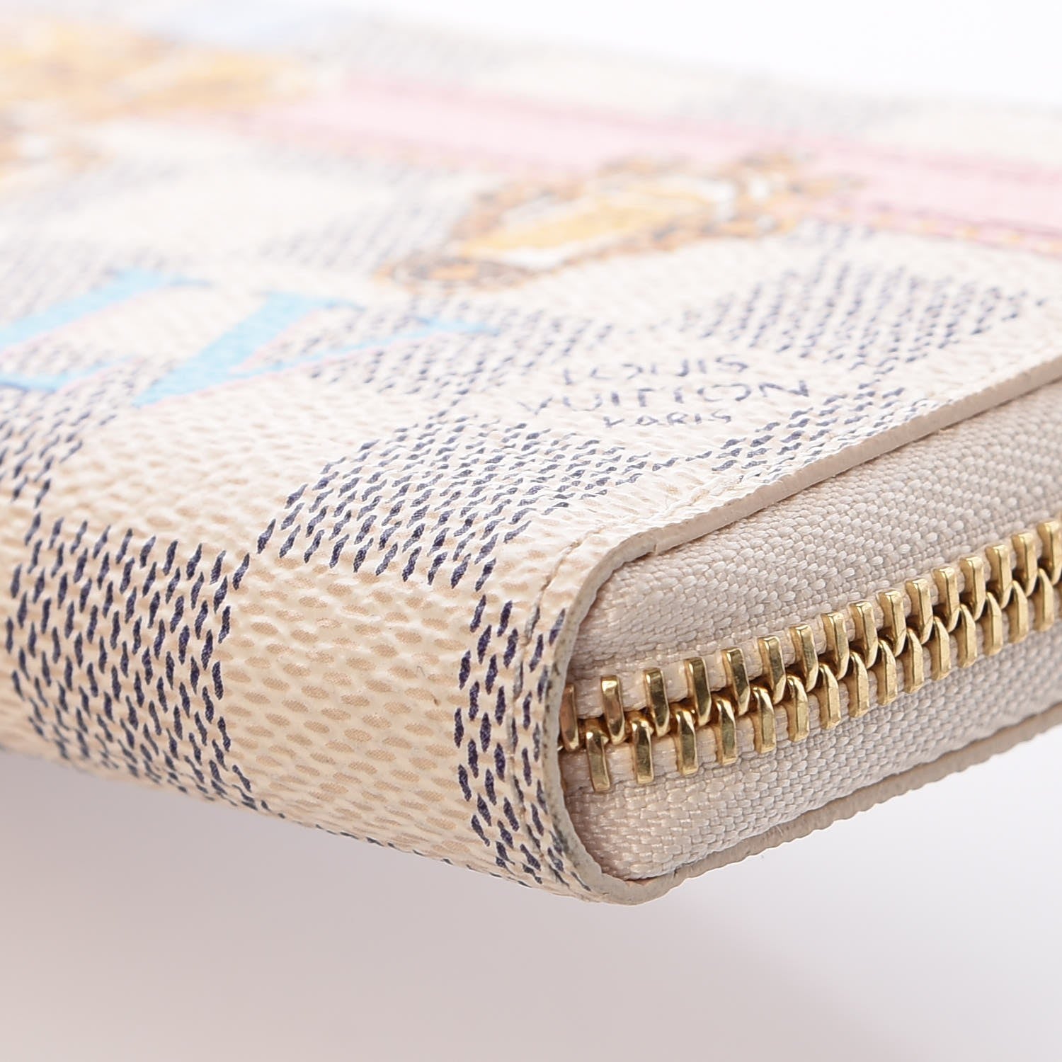 Louis Vuitton Damier Azur Summer Trunks Clemence Wallet 12 of 14