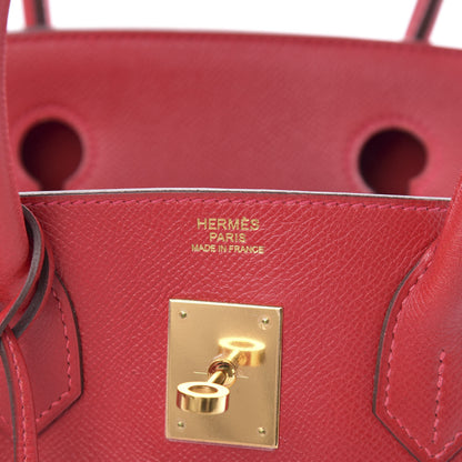 Hermes Epsom Birkin 30 Rouge Casaque 6 of 13