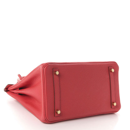 Hermes Taurillon Clemence Birkin 30 Bougainvillea 4 of 12