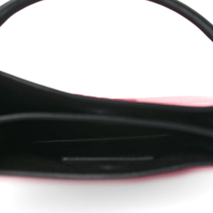 Prada City Calfskin Small Margit Bag Magenta Black 5 of 9