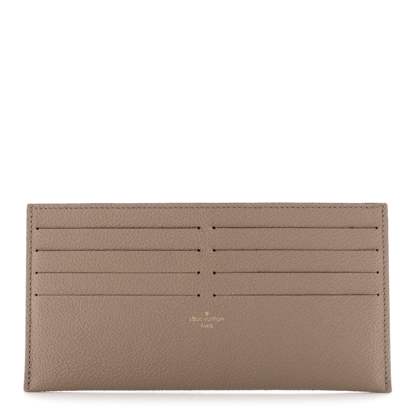 Calfskin Felicie Chain Wallet Card Holder Insert Tourterelle