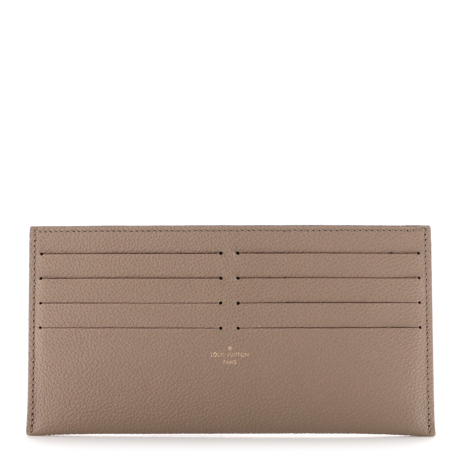 Louis Vuitton Calfskin Felicie Chain Wallet Card Holder Insert Tourterelle 1 of 6