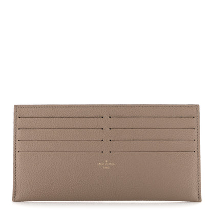 Louis Vuitton Calfskin Felicie Chain Wallet Card Holder Insert Tourterelle 1 of 6