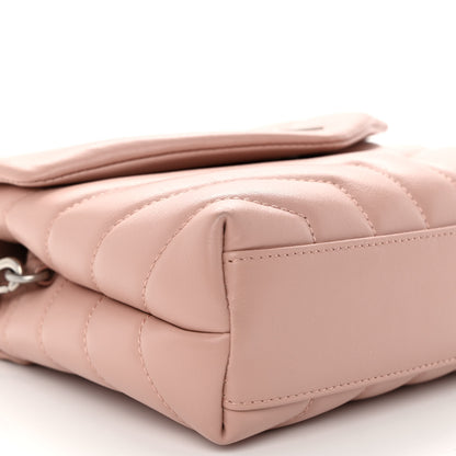Saint Laurent Calfskin Y Quilted Monogram Toy Loulou Crossbody Bag Tender Pink 9 of 11