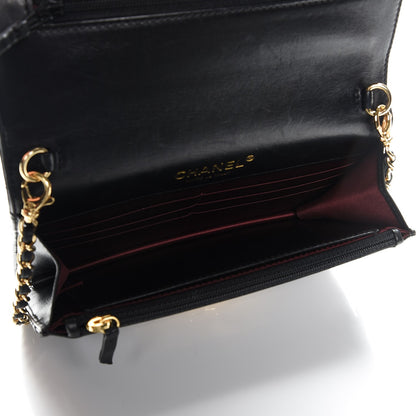 Chanel Lambskin Quilted Golden Class Wallet on Chain WOC Black 5 of 9