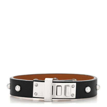 Hermes Swift Mini Dog Clous Ronds Bracelet T2 Black 1 of 7
