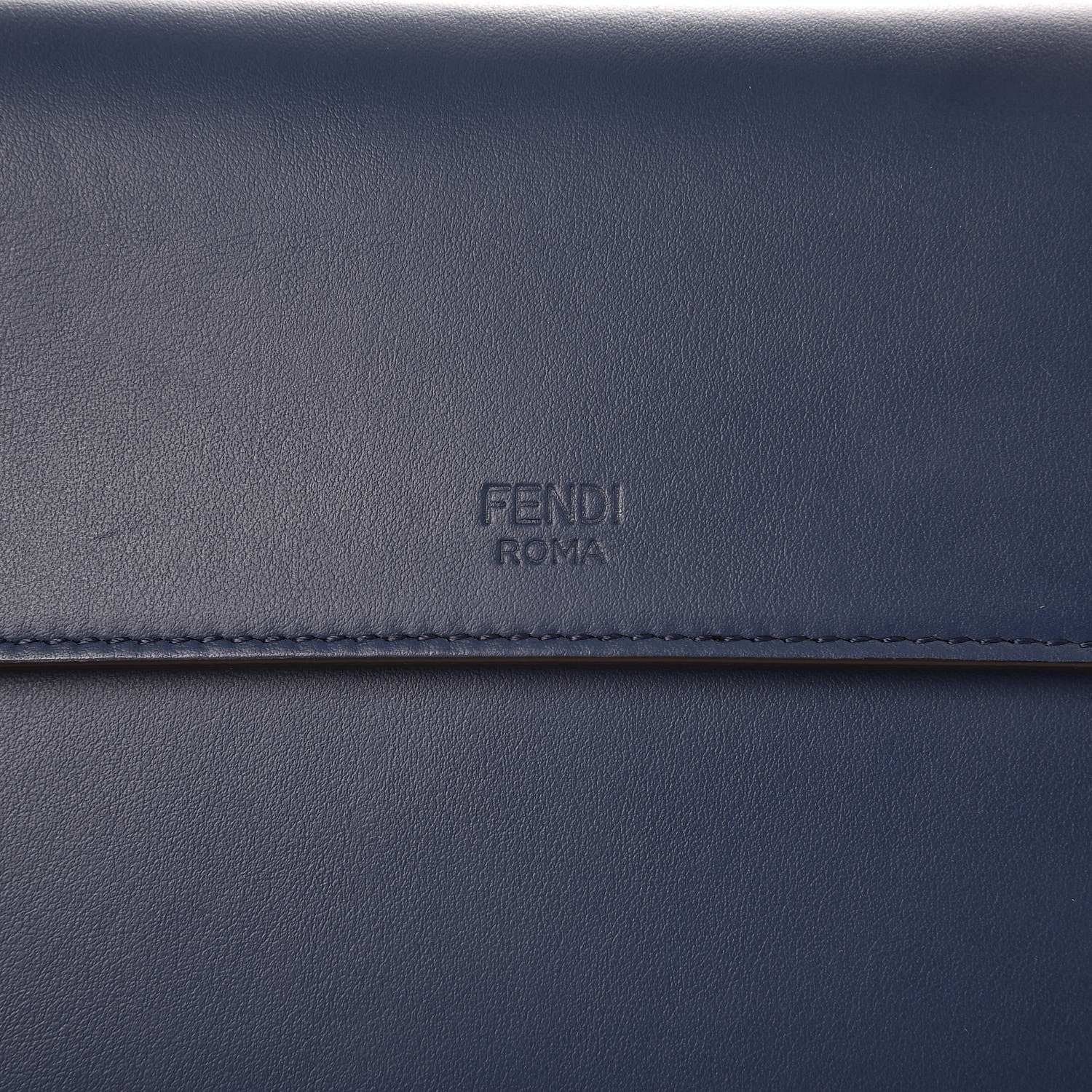 Fendi Vitello Century Opaco F is Fendi Kan I Shoulder Bag Blu Scuro 6 of 10