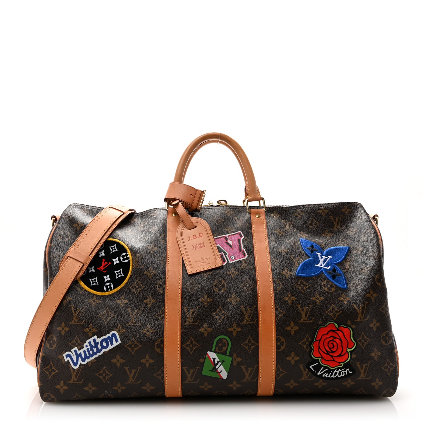 Monogram Patches Keepall Bandouliere 50
