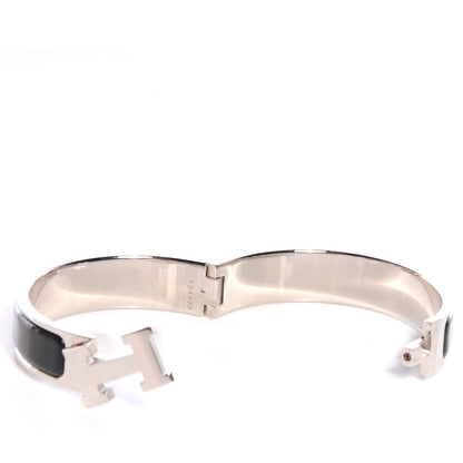 Hermes Enamel Narrow Clic Clac H Bracelet PM Black 3 of 5