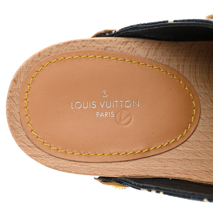 Louis Vuitton Jacquard Since 1854 Cottage Clog Mules 37 Blue 7 of 8