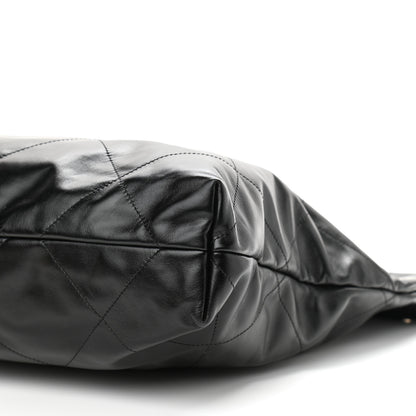 Chanel Shiny Calfskin Quilted Chanel 22 Black 11 of 11