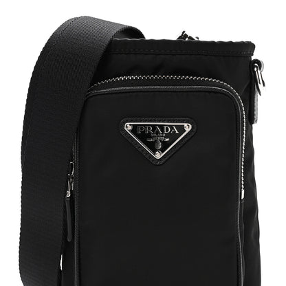 Prada Tessuto Nylon Saffiano Phone Case Crossbody Black 8 of 10