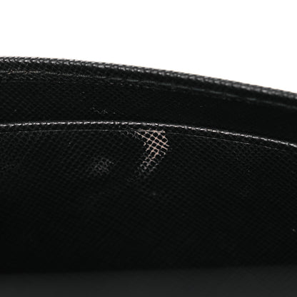 Prada Saffiano Metal Large Chain Wallet Black 13 of 13