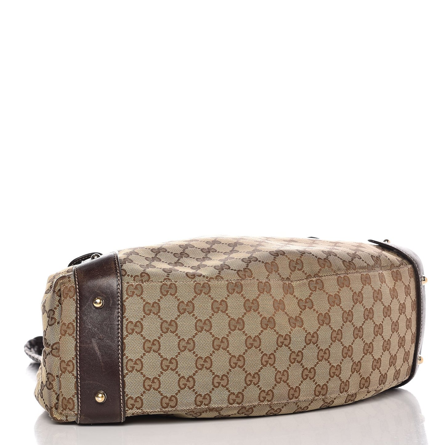 Monogram Medium Pelham Braided Tote Bag Dark Brown