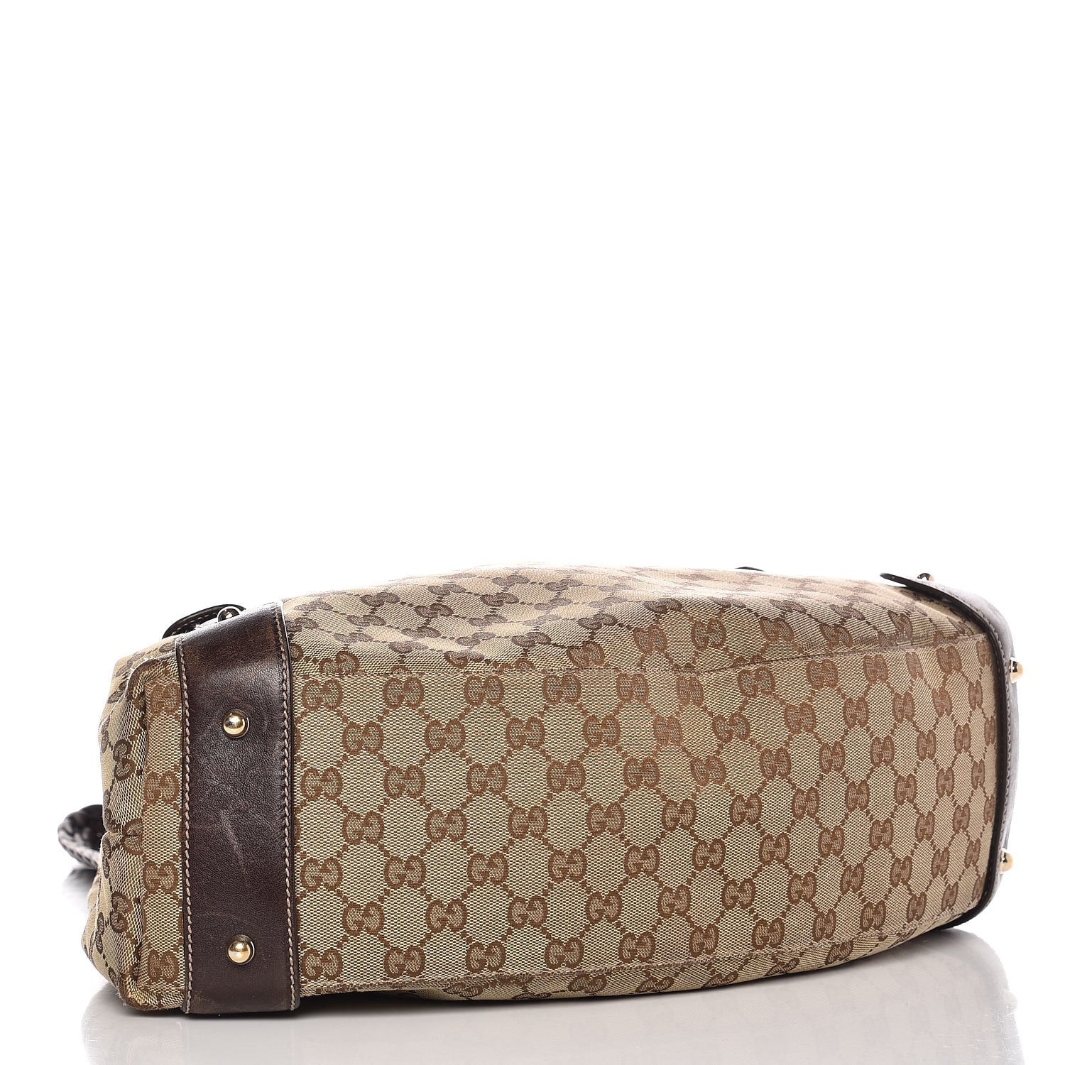 Gucci Monogram Medium Pelham Braided Tote Bag Dark Brown 4 of 13