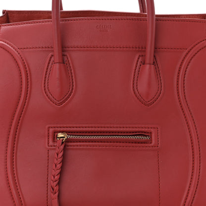 Celine Supple Calfskin Medium Phantom Luggage Red 8 of 14