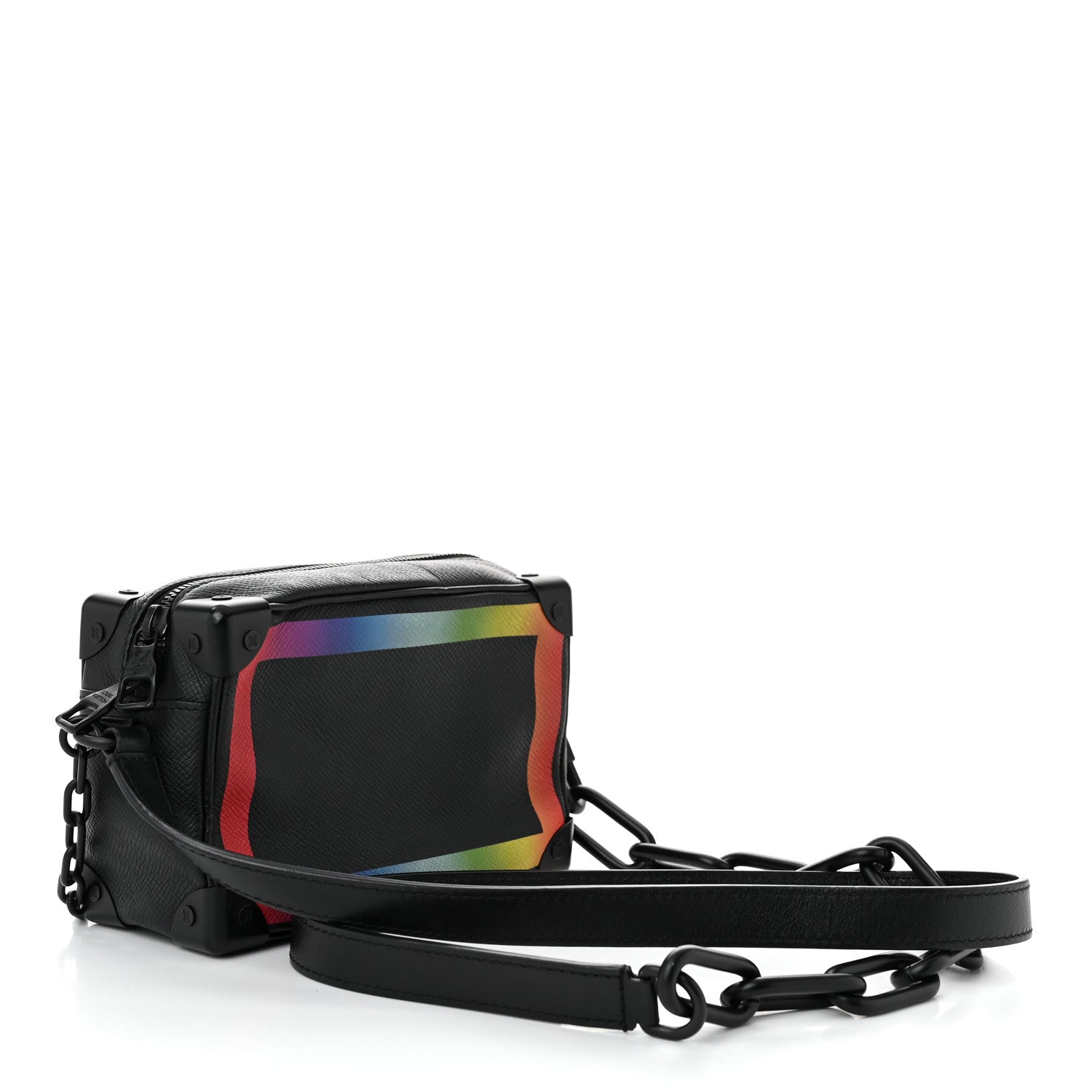 Louis Vuitton Taiga Rainbow Mini Soft Trunk Black 3 of 9