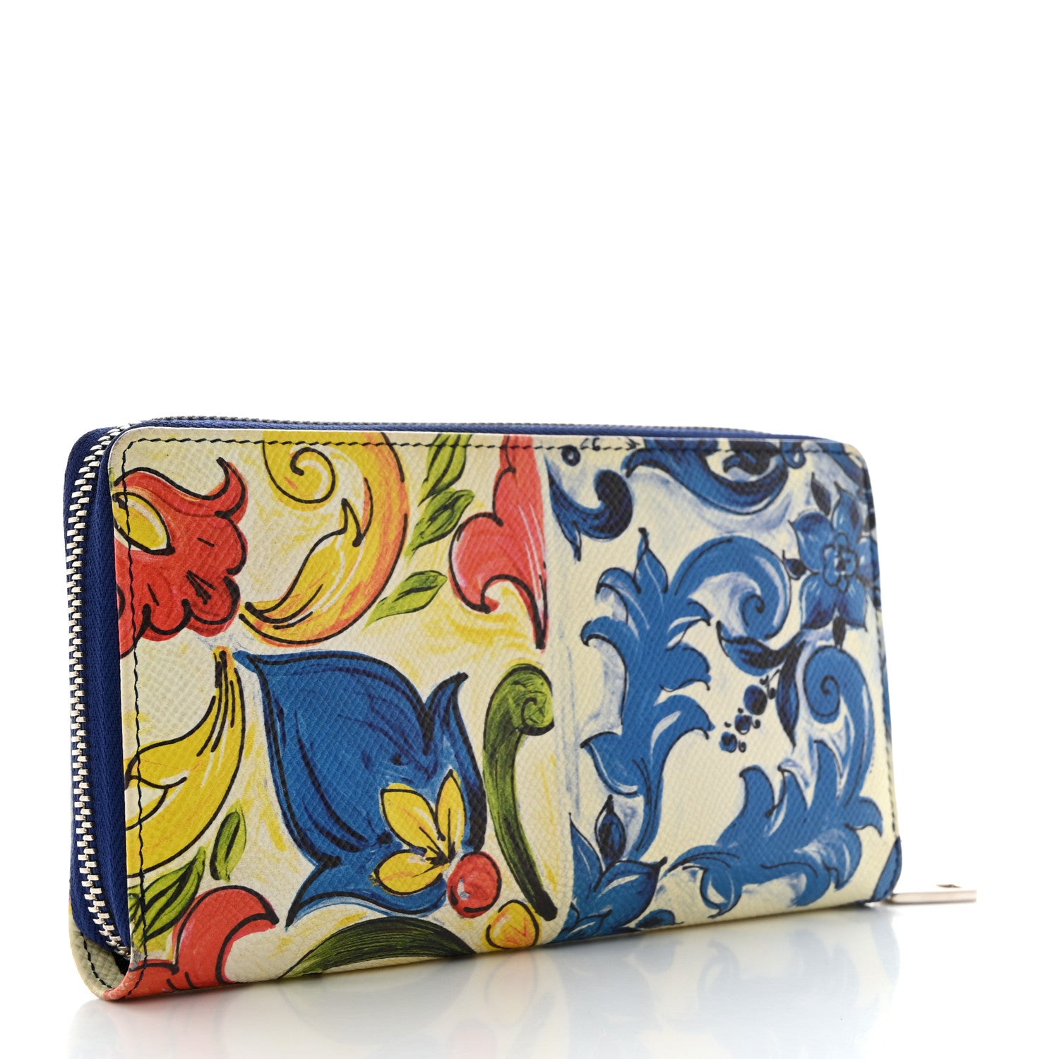 Dolce & Gabbana Dauphine Majolica Printed Zip Around Wallet Multicolor 3 of 8