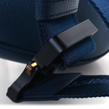 Christian Dior Grained Calfskin Mens Saddle Bag Navy Blue 11 of 11