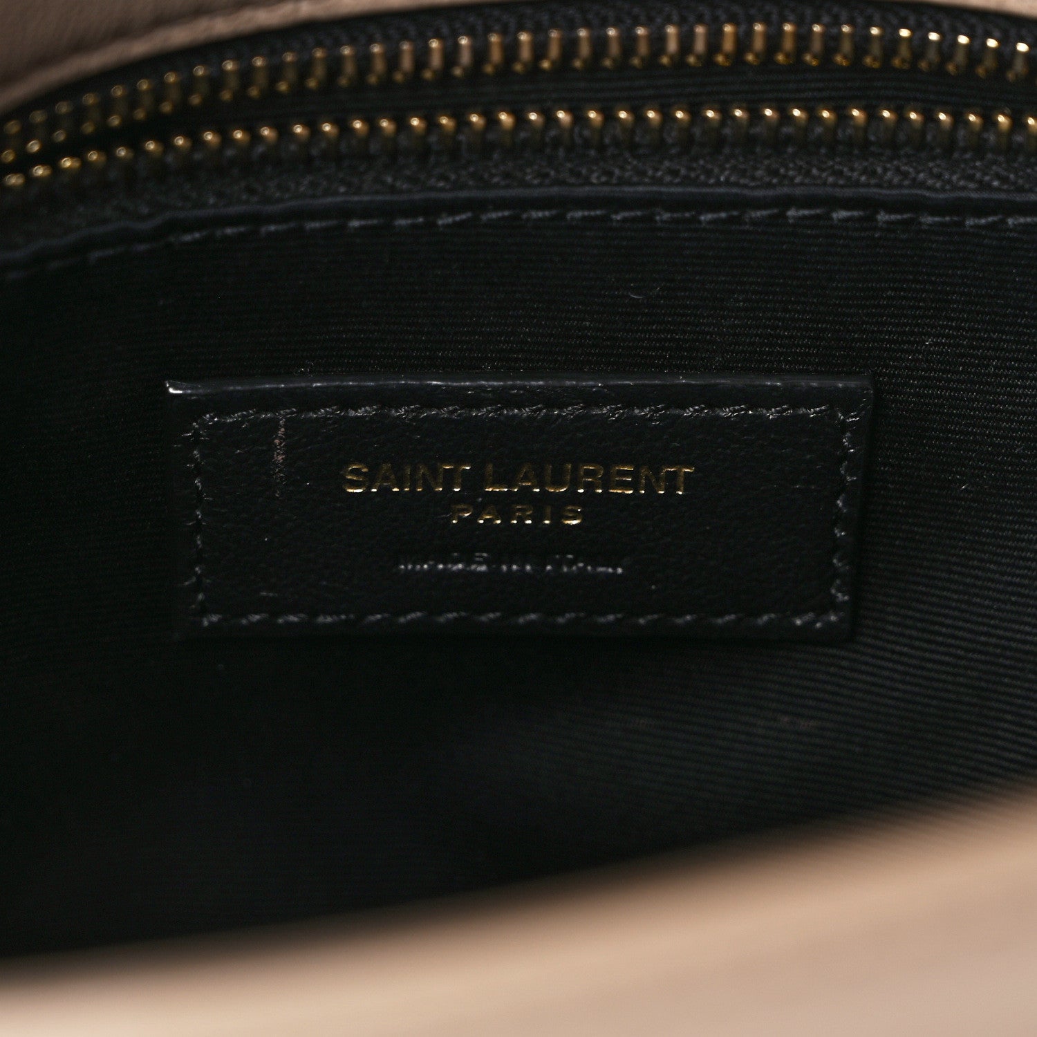 Saint Laurent Lambskin Matelasse Monogram Medium Niki Chain Satchel Dark Beige 6 of 16