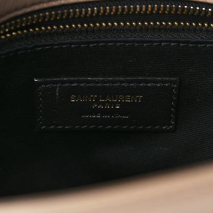 Saint Laurent Lambskin Matelasse Monogram Medium Niki Chain Satchel Dark Beige 6 of 16