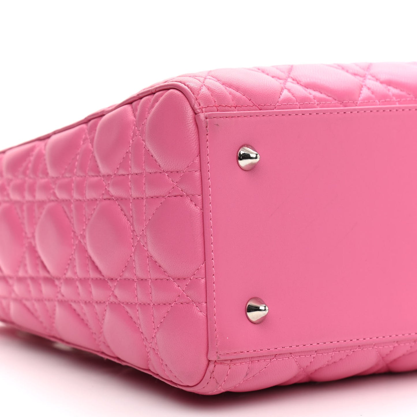 Lambskin Cannage Medium Lady Dior Pink