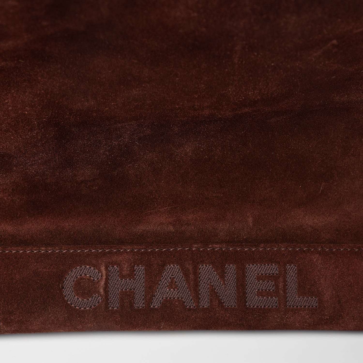 Chanel Suede Shoulder Bag Brown 10 of 16