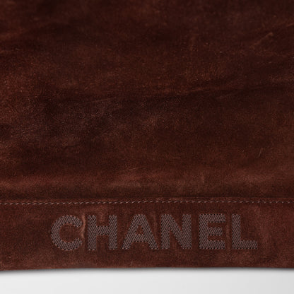 Chanel Suede Shoulder Bag Brown 10 of 16