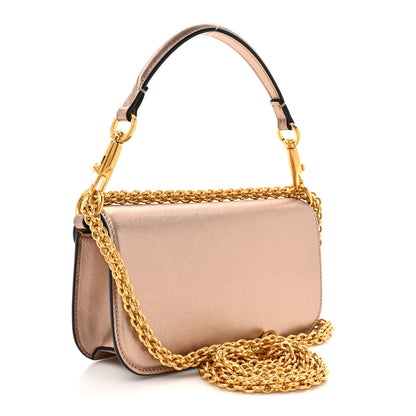 Valentino Garavani Laminated Calfskin Jewels Vlogo Small Loco Shoulder Bag Rose Cannelle 3 of 10