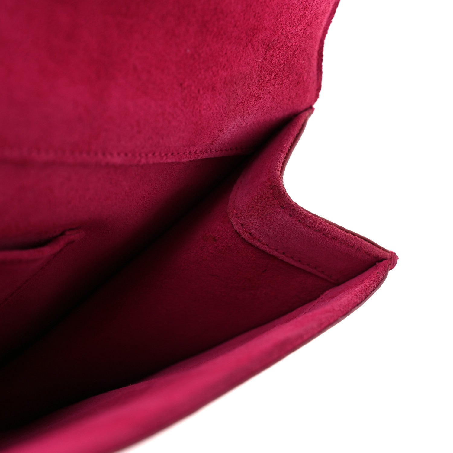 Saint Laurent Calfskin Classic Y Ligne Clutch Fuchsia 13 of 13