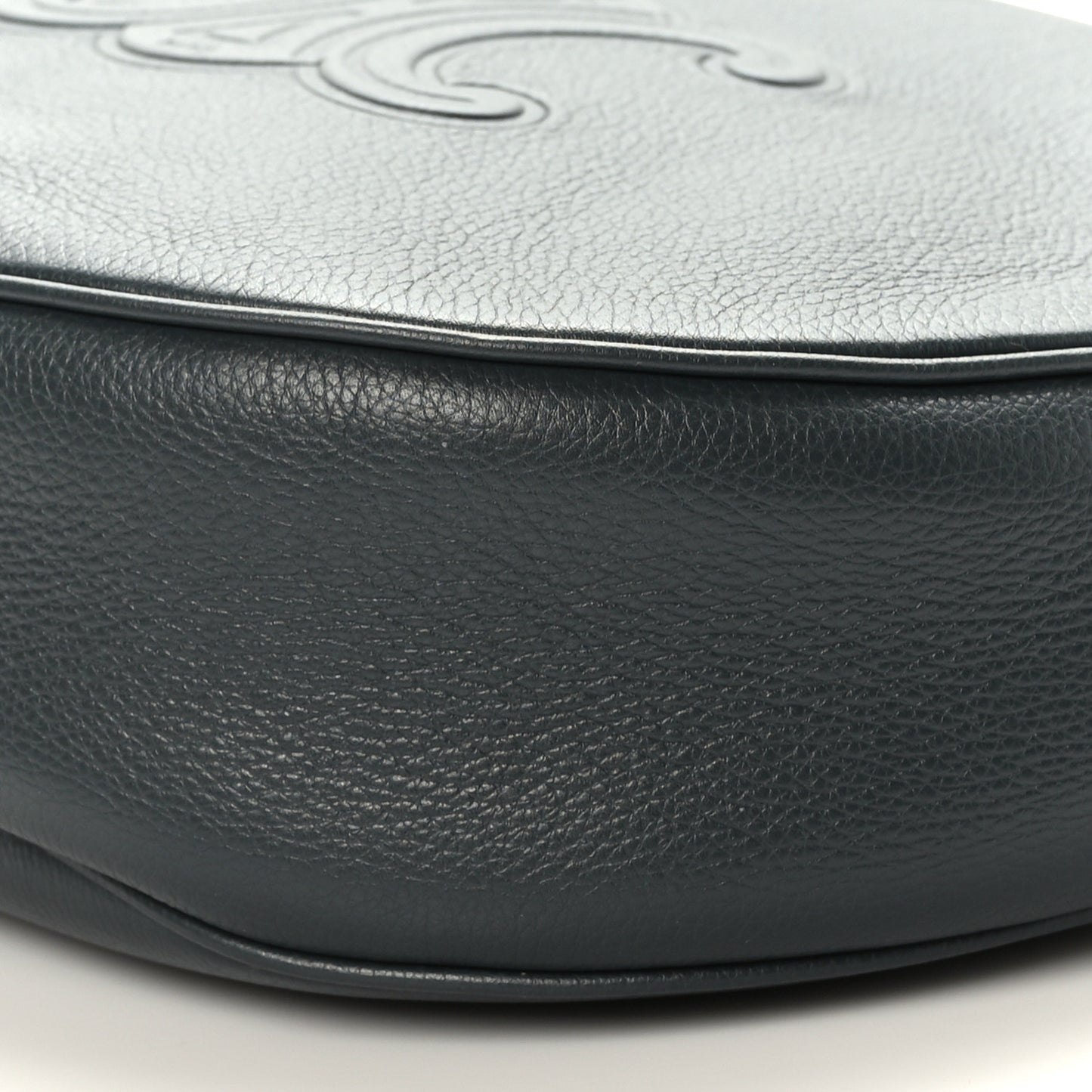 Calfskin Triomphe Heloise Shoulder Bag Slate Grey