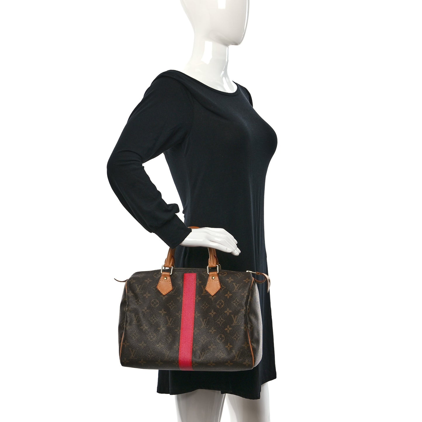 Monogram My LV Heritage Speedy 30 Fuchsia Rouge