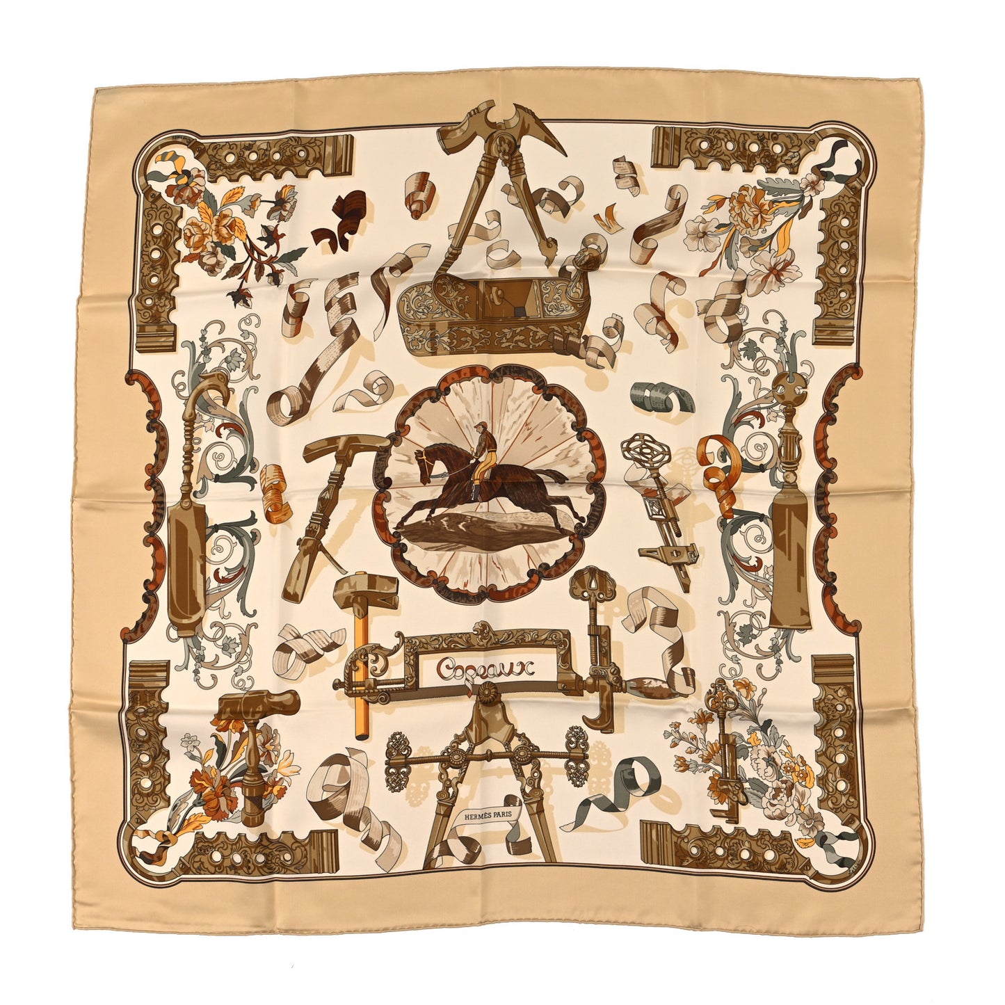 Silk Copeaux Scarf 90