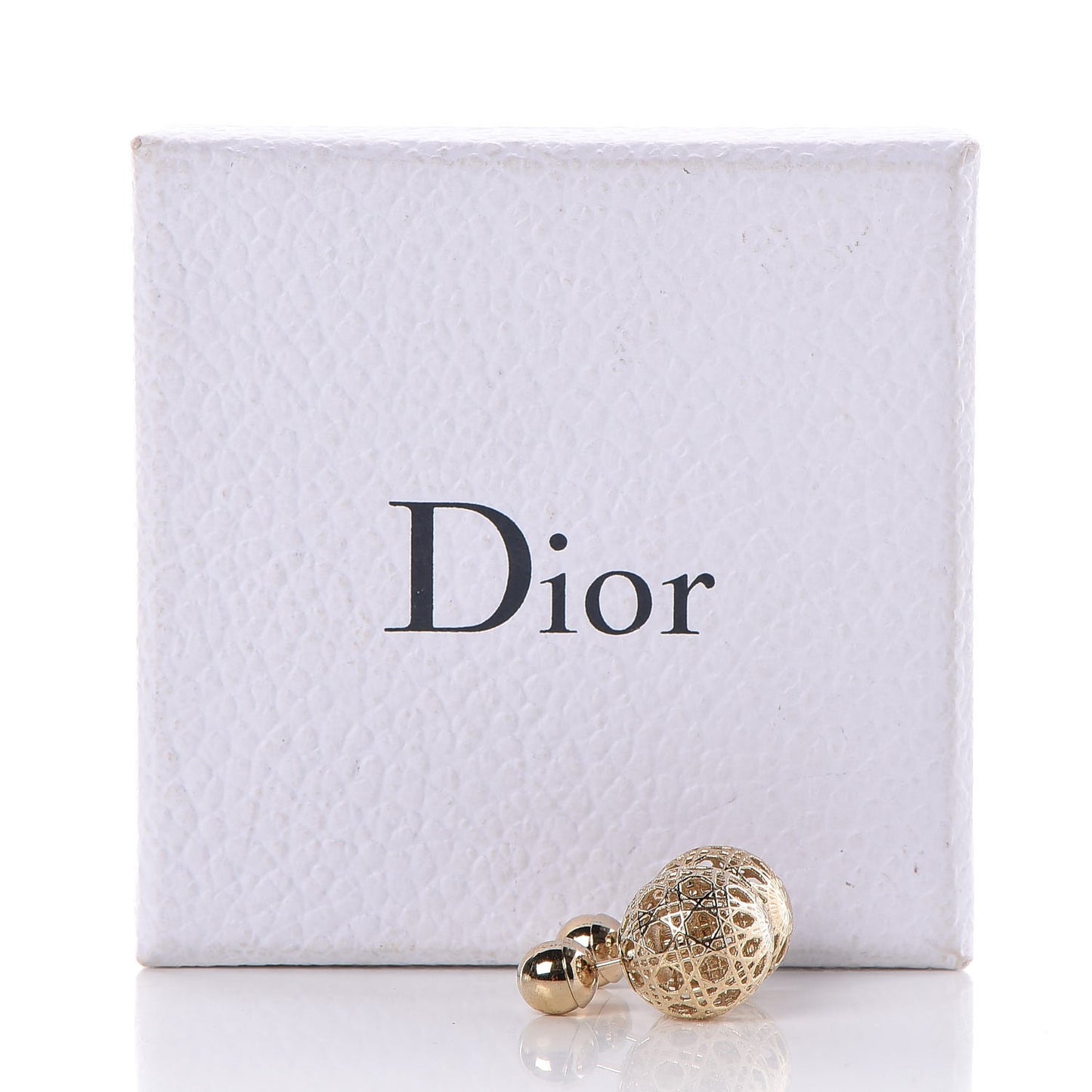 Cannage Mise En Dior Tribal Earrings Gold