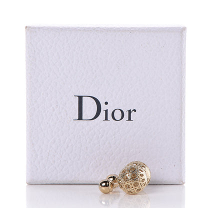 Christian Dior Cannage Mise En Dior Tribal Earrings Gold 6 of 6
