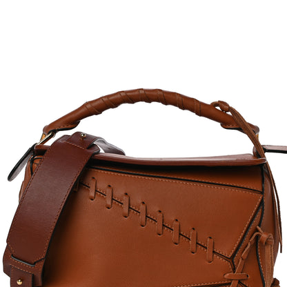 Loewe Calfskin Small Laced Puzzle Bag Tan 6 of 9