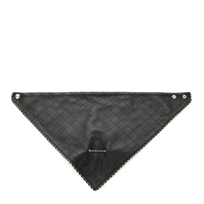 Chanel Lambskin Calfskin Chain CC Bandana Black Gold 10 of 11