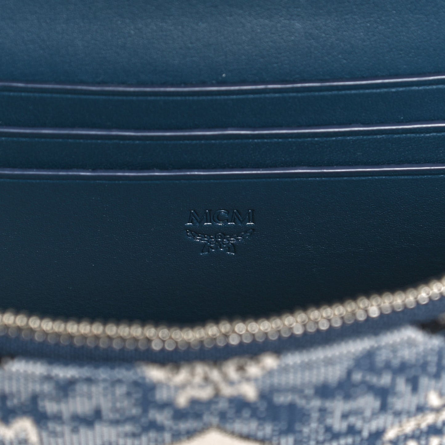 Vintage Jacquard Monogram Mini Tracy Crossbody Blue