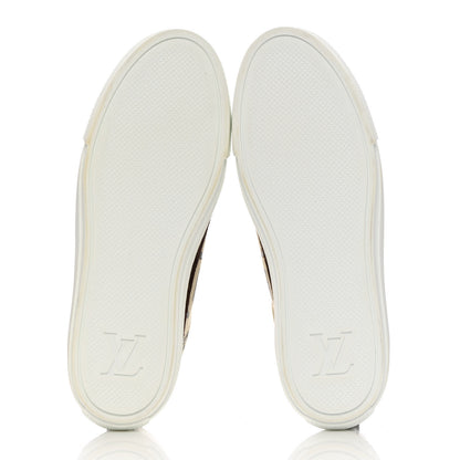 Louis Vuitton Calfskin Monogram Stellar Sneakers 37 Beige 5 of 11