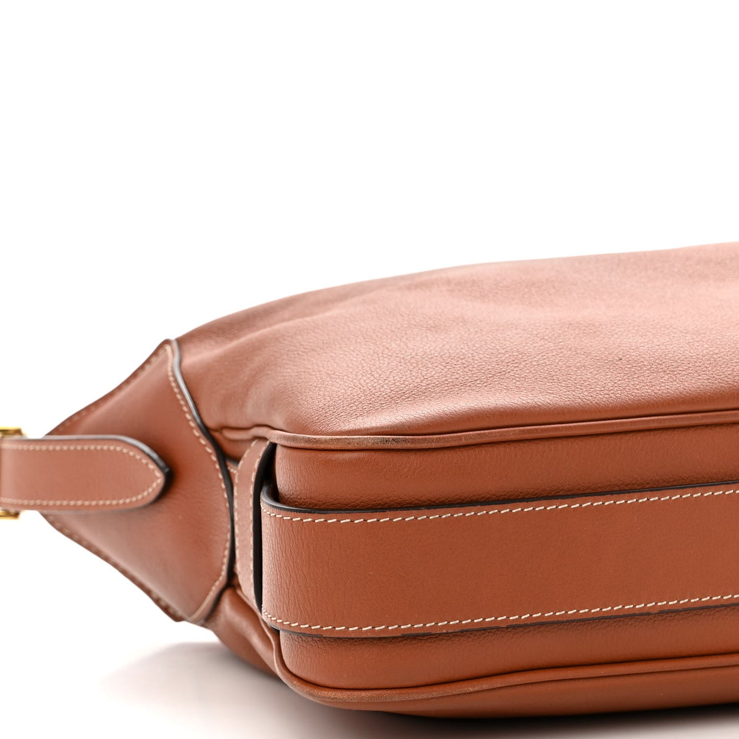 Supple Calfskin Medium Romy Shoulder Bag Tan