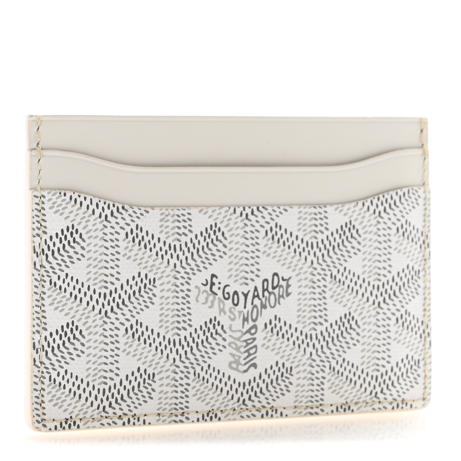 Goyard Goyardine Saint Sulpice Card Holder White 3 of 8