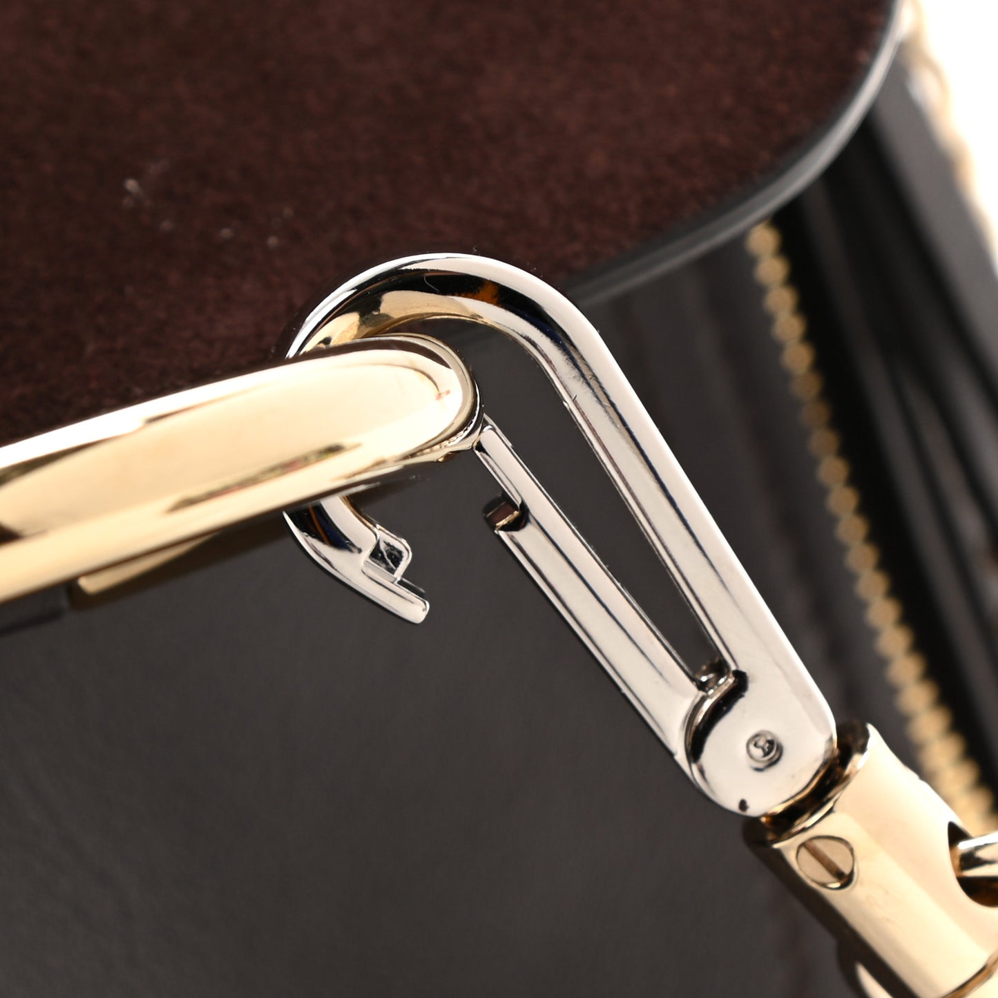 Suede Calfskin Mini Faye Backpack Dark Brown