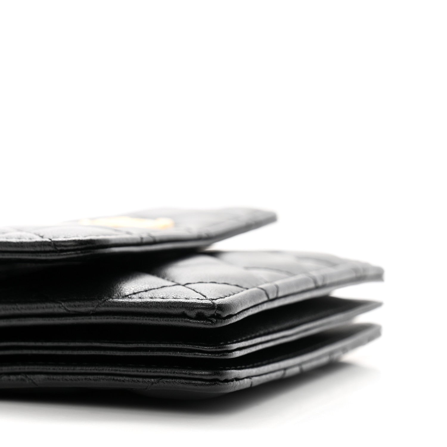 Chanel Lambskin Quilted Pearl Crown Clutch With Chain Black 11 of 15