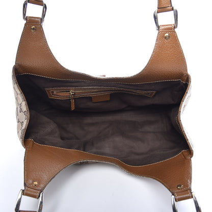 Gucci Monogram Calfskin Large Bardot Shoulder Bag Brown 5 of 9