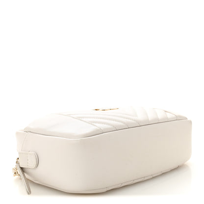 Chanel Calfskin Quilted Daily Chevron Camera Case White 4 of 10