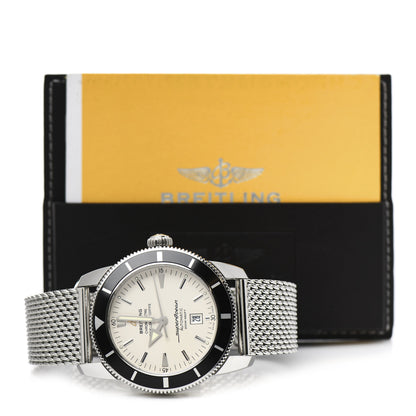 Breitling Stainless Steel 46mm Super Ocean Heritage Automatic Watch White A1732024 5 of 5