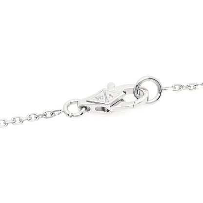 Van Cleef & Arpels 18K White Gold Diamond Mini Frivole Pendant Necklace 5 of 8