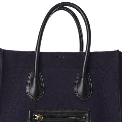 Celine Felt Medium Phantom Luggage Navy 6 of 8