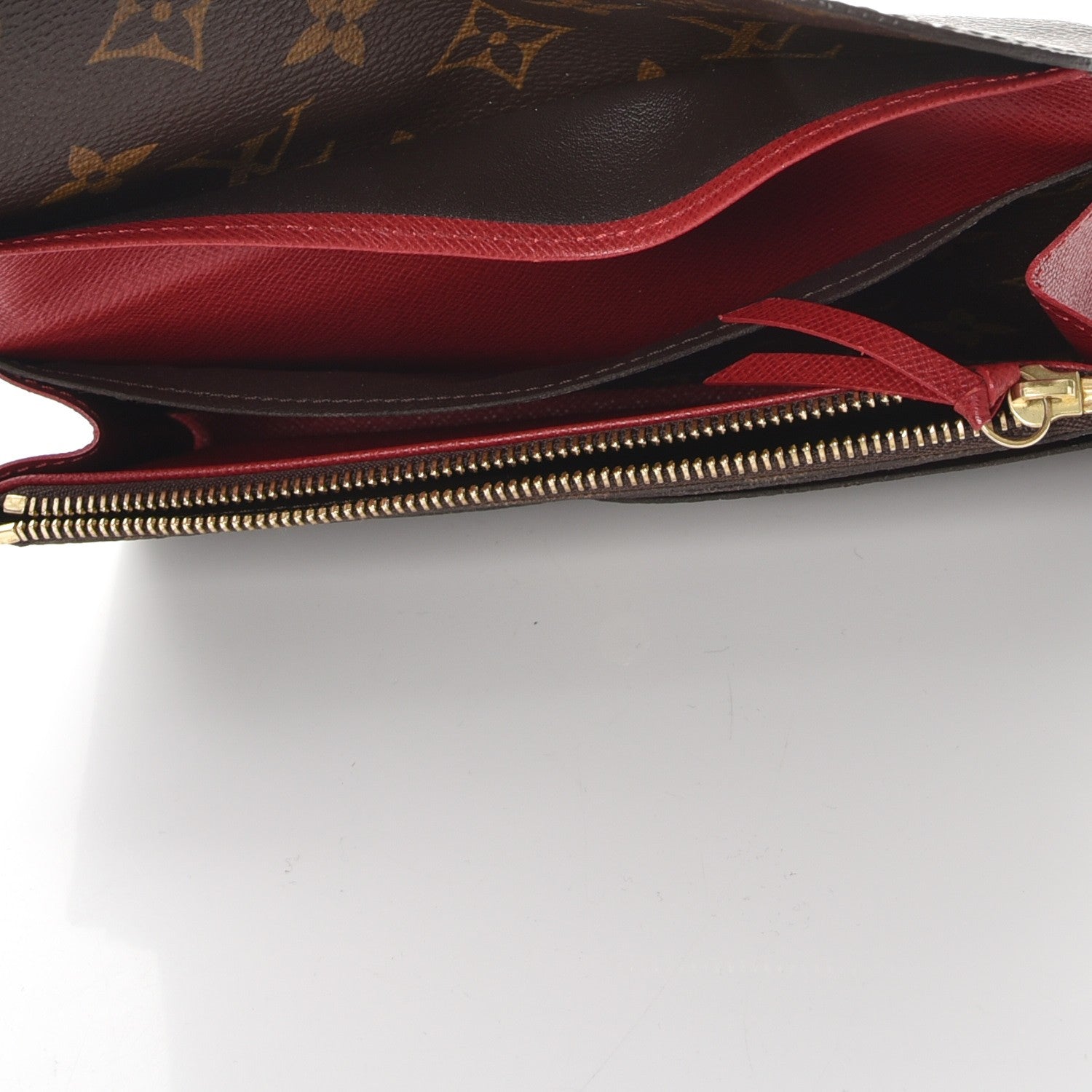 Louis Vuitton Monogram Emilie Wallet Rouge 5 of 10